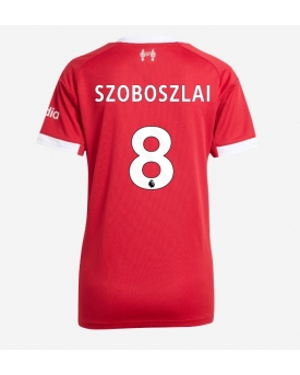 Liverpool Dominik Szoboszlai #8 Maglia Gara Casa Repliche 2025-26 Donna Maniche Corte